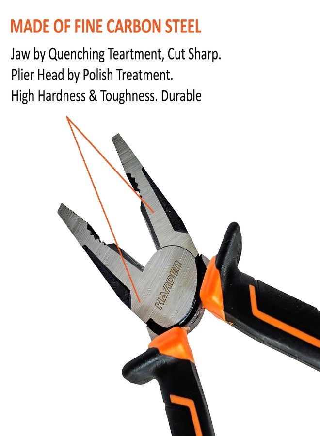 Harden 6" Multi-Functional Professional Combination Plier Carbon Steel with Anti Slip Handle - 560176 - Image 4